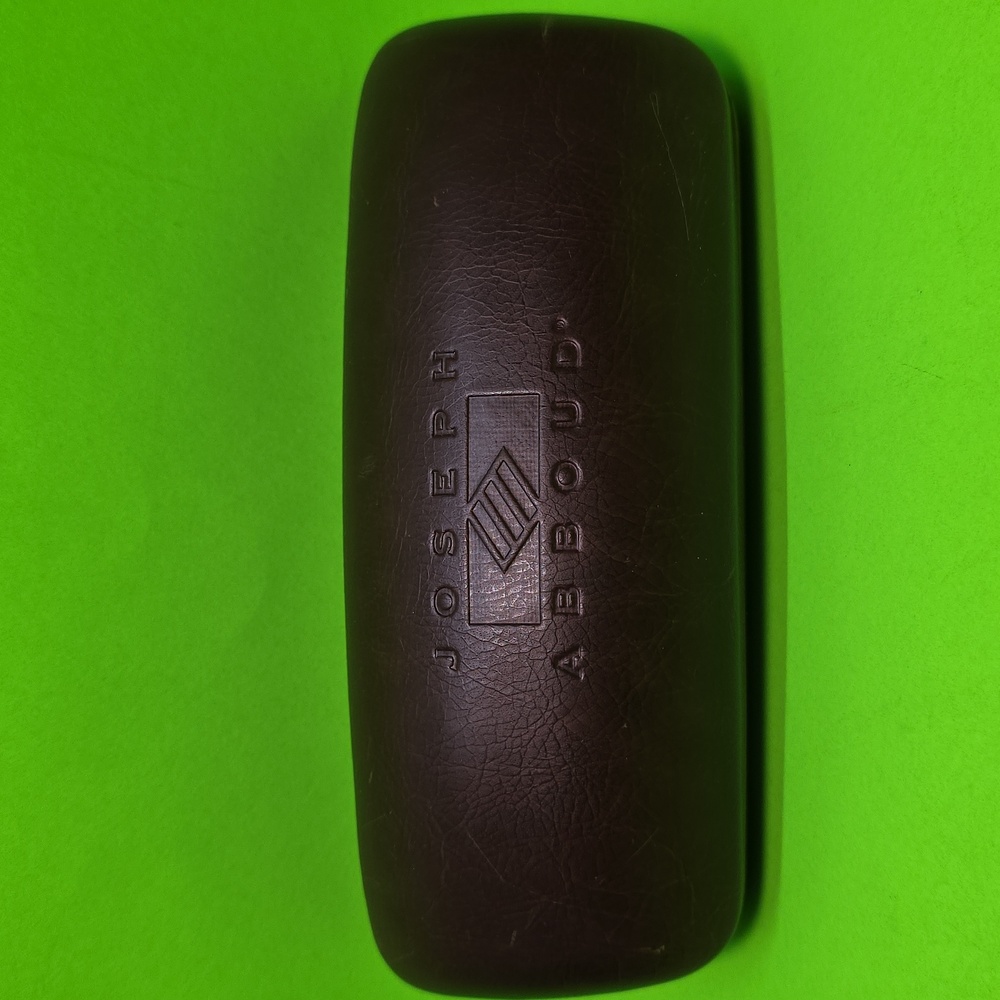 Joseph Abboud Brown Clamshell Eyeglasses Case (Case Only)